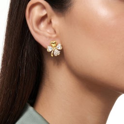 Anti-Tarnish Clover Crystal Studs | Earrings 