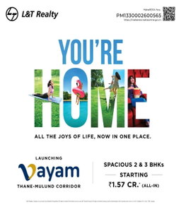 LnT Vayam, 2,3 & 4 BHK |Thane Mulund Corridor | ₹1.62*Cr