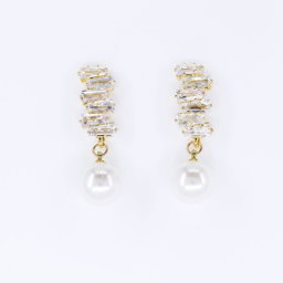 Anti-Tarnish Crystal Pearl Dangles | Earrings