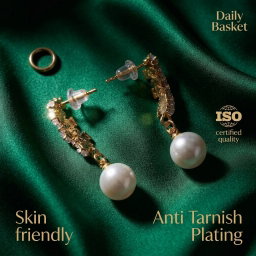 Anti-Tarnish Crystal Pearl Dangles | Earrings