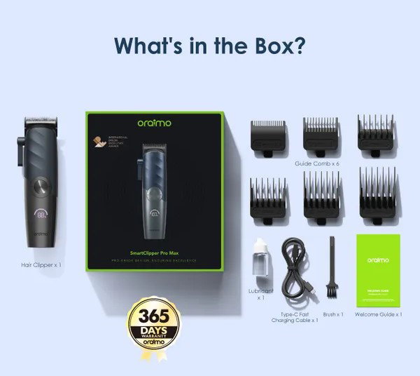 oraimo SmartClipper Pro Max Professional Hair Clipper (OCL-560)_1