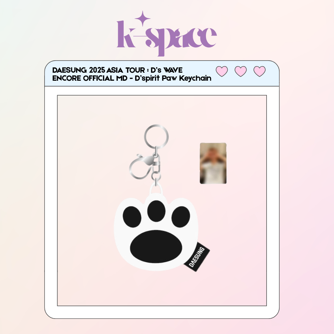 DAESUNG 2025 ASIA TOUR : D’s WAVE ENCORE OFFICIAL MD - D’spirit Paw Keychain