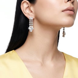 Anti-Tarnish Triple-Strand Crystal Dangles | Earrings