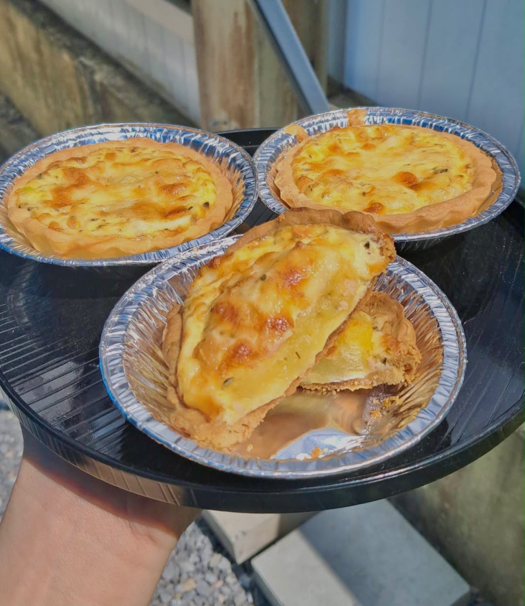 Chicken Ham Mashed Potato Quiche