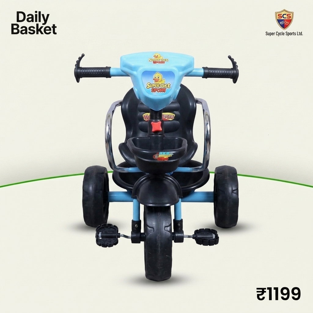 Leo Cycle Premium Kids Tricycle | Blue_1