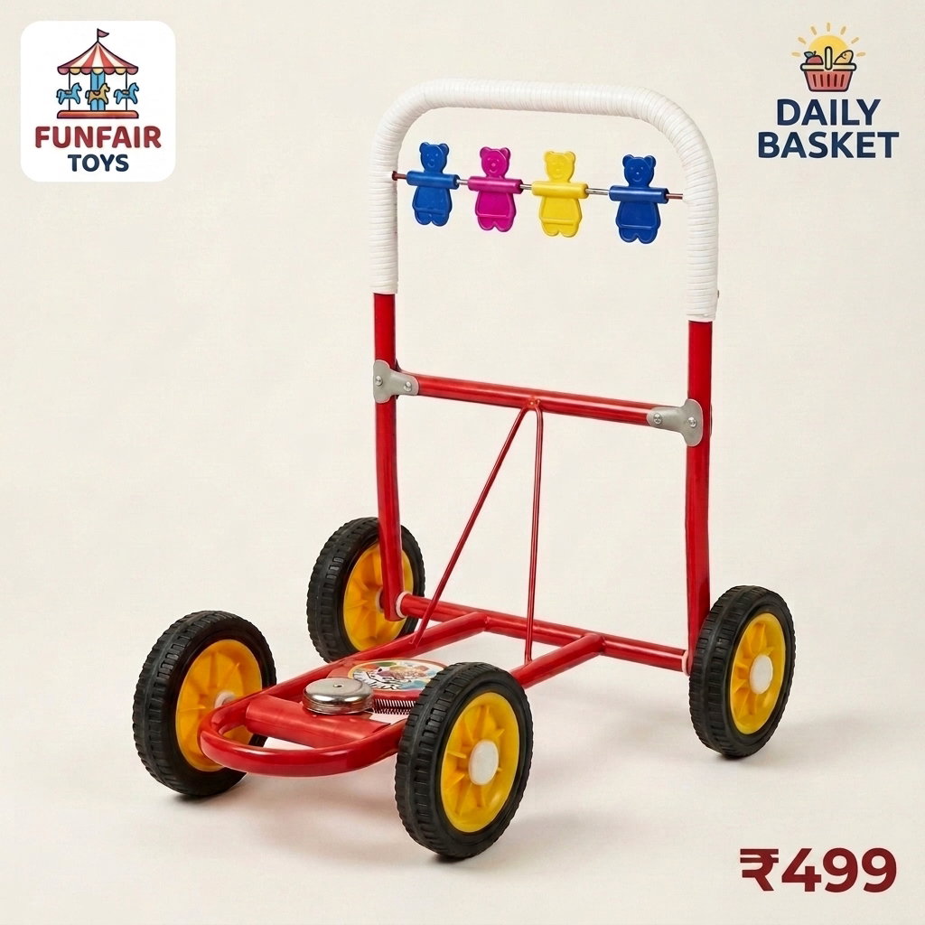 Premium Big Size Kids Activity Walker | Red |  9 to 18 months_0