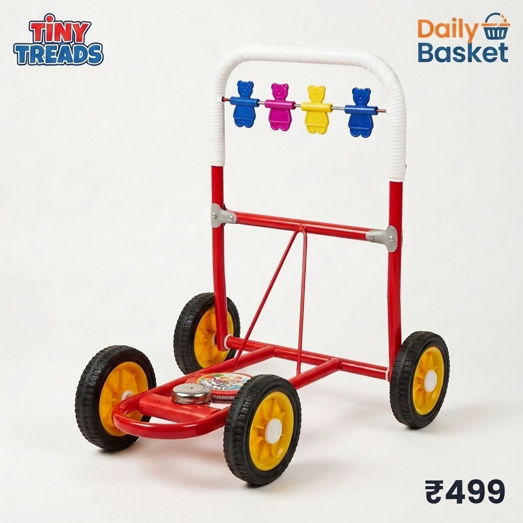Premium Big Size Kids Activity Walker | Red |  9 to 18 months_3