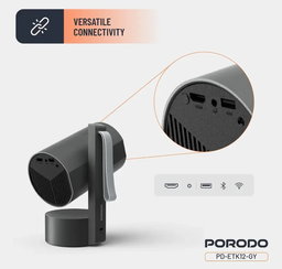 Porodo Full HD Smart Projector - Gray