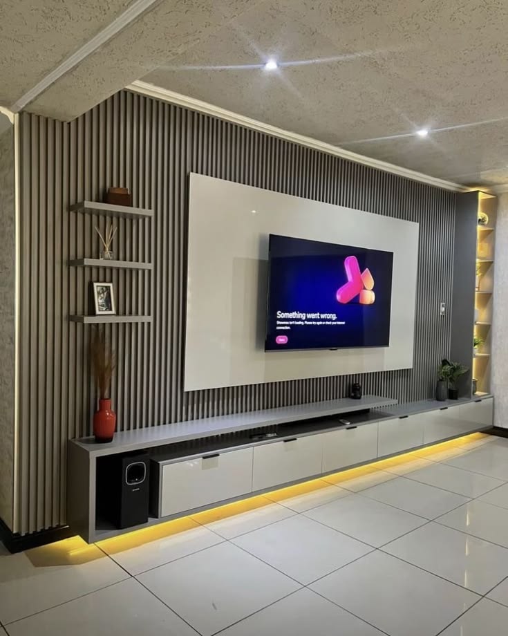 Floating tv stand 