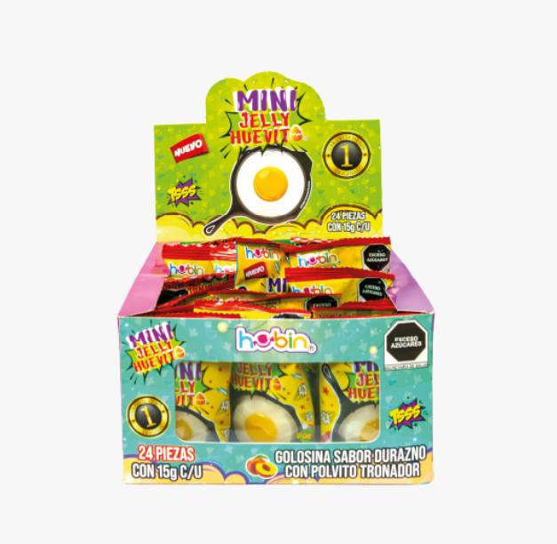 MINI JELLY HUEVITO HUBIN DISP C/ 24 PZS_0