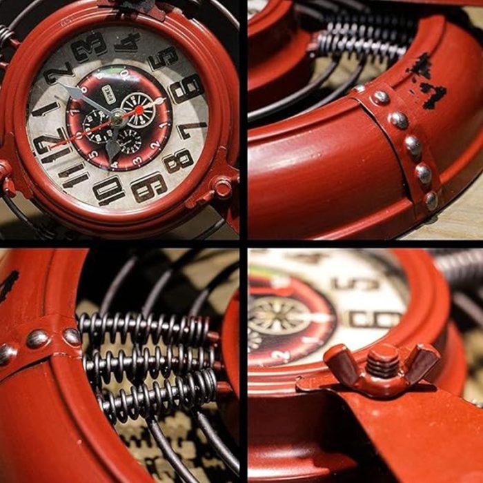 Kidsrock Vintage Clock Propeller Wall Decoration-Red_2
