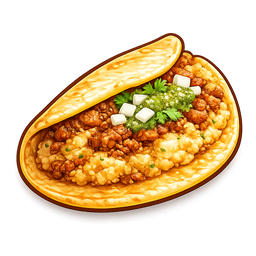 Taco de Papa con Longaniza