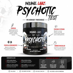 Psychotic tapa Plateada Test Insane Labz 