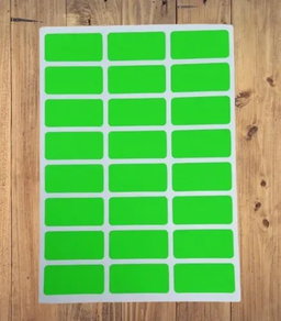 Sticker de puntos de colores. 