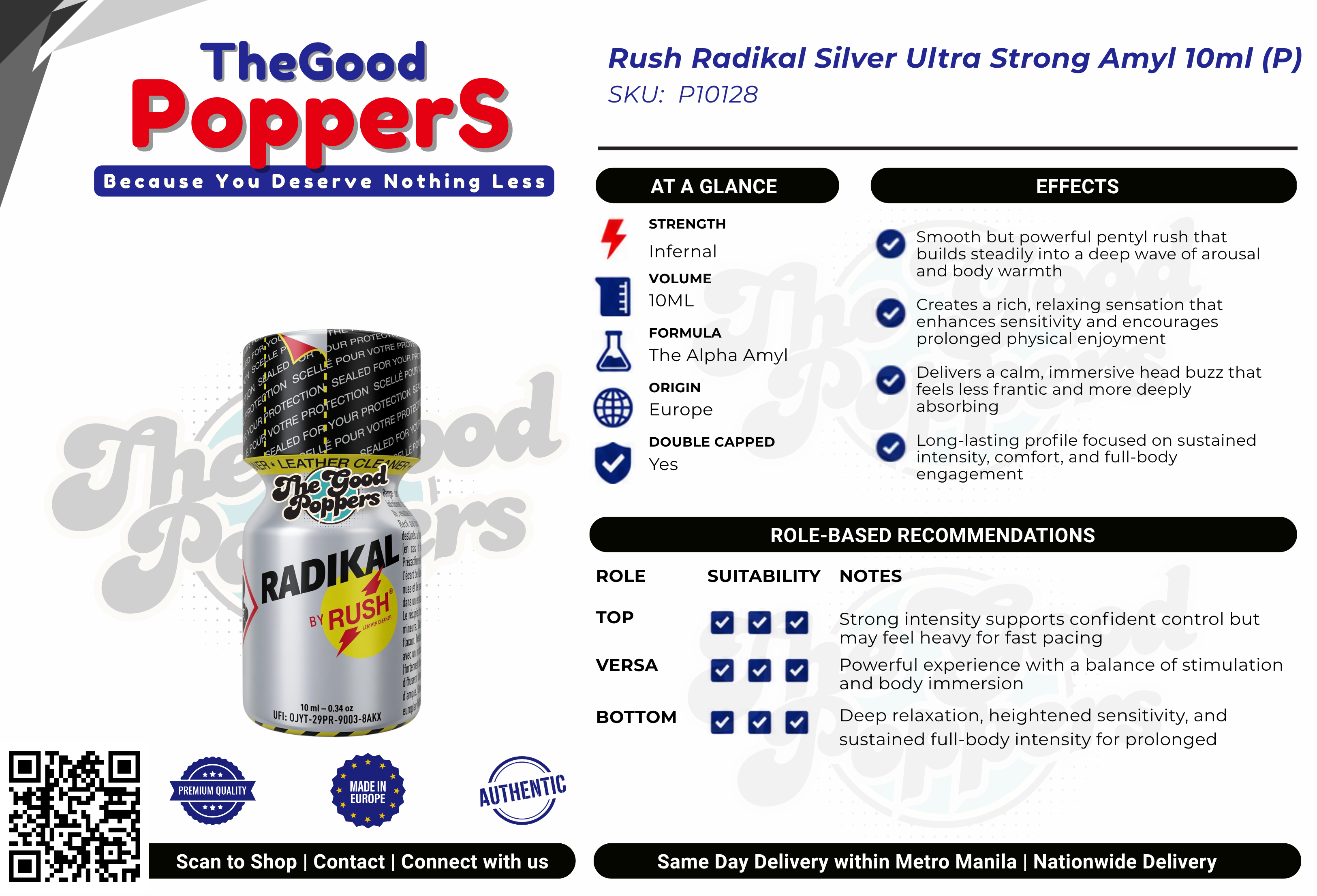Rush Radikal Ultra Strong Amyl Silver 10ml (P)