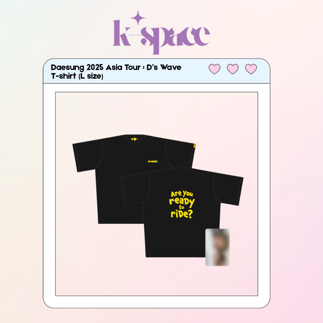 Daesung 2025 Asia Tour Official MD - D’s Wave T-shirt (Black_L size)_0