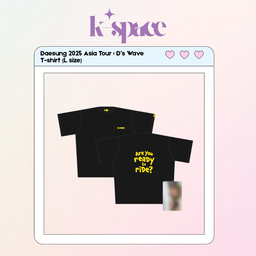 Daesung 2025 Asia Tour Official MD - D’s Wave T-shirt (Black_L size)