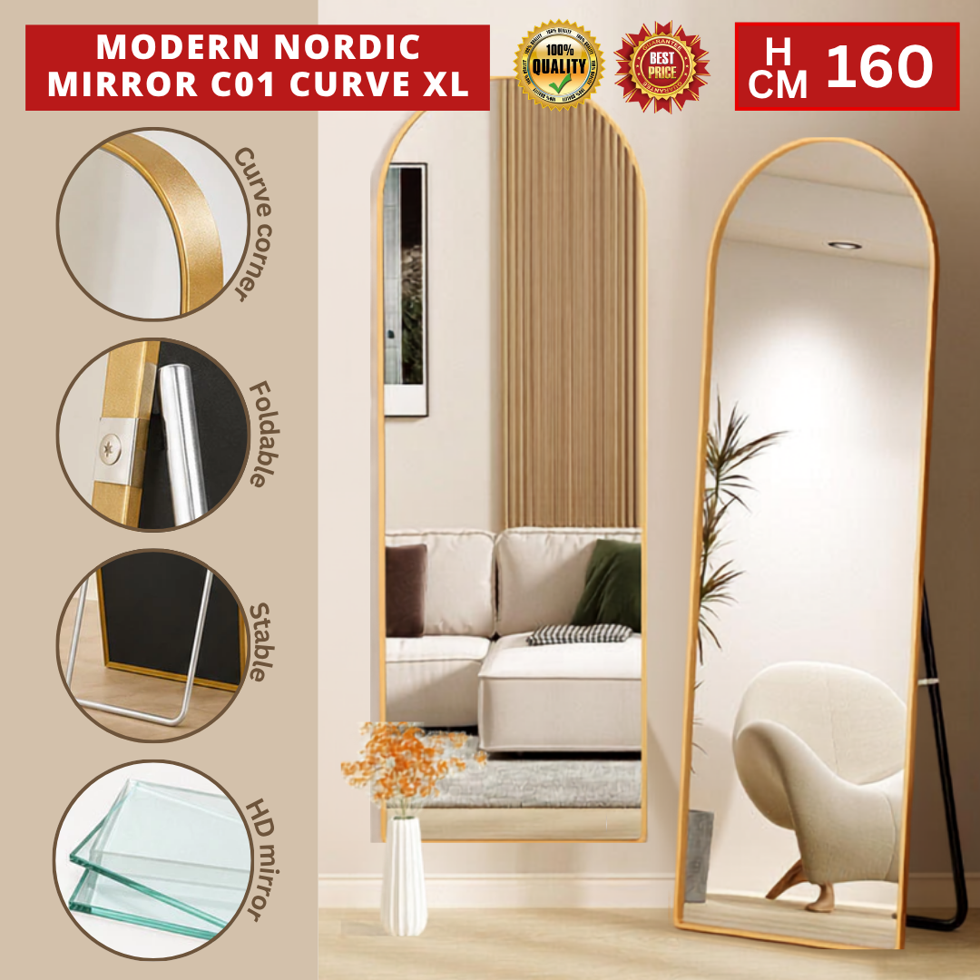 MODERN NORDIC MIRROR C01 CURVE (CERMIN)
