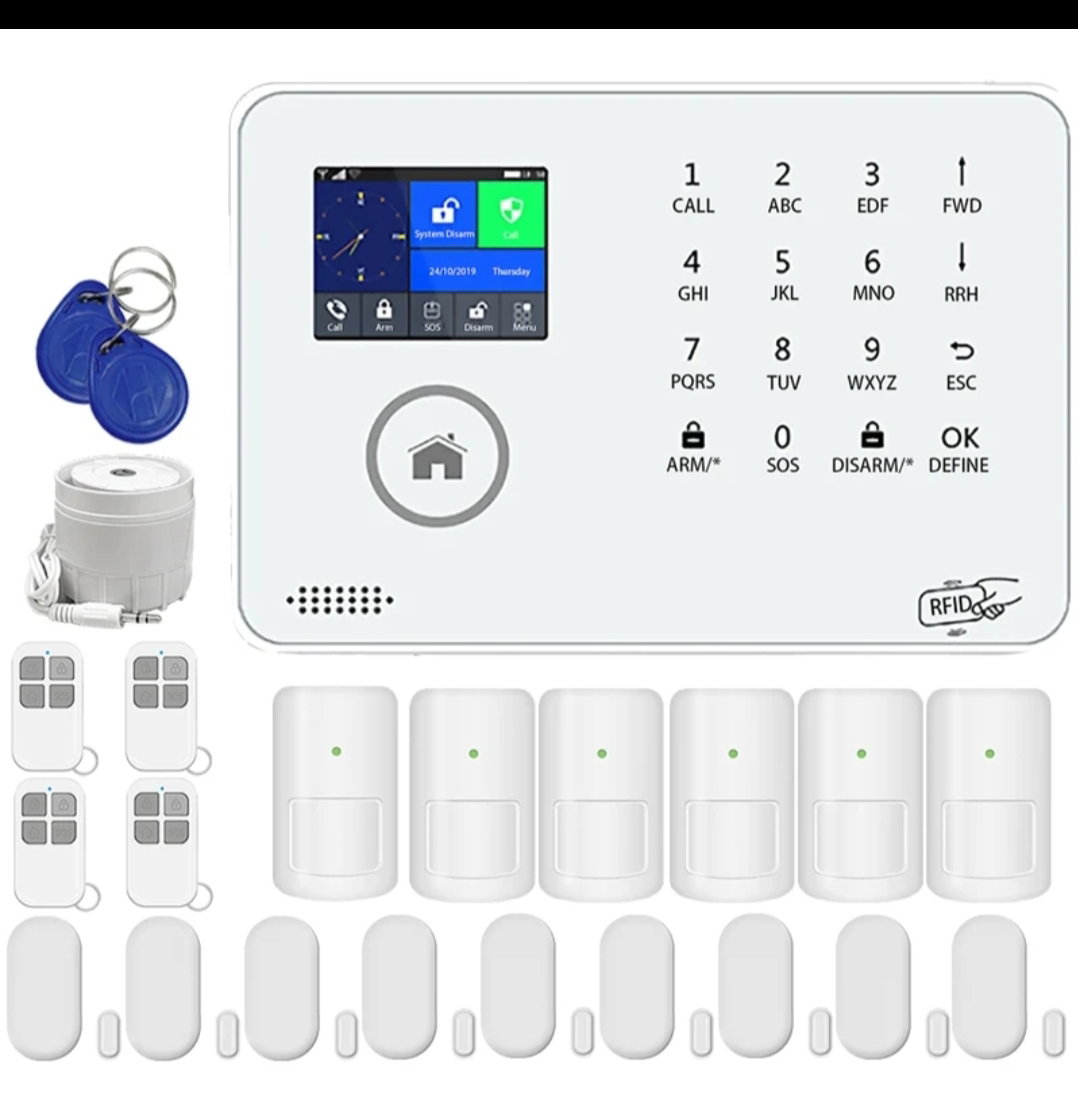 Intelligent Home Alarm system 4G/WiFi Signal Detector Motion Sensor Camera Dual-Network