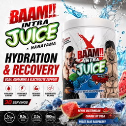 BAAM!!™ INTRA JUICE × HANAYAMA (30 Servings) | Intra-Workout Hydration, Recovery • BCAA, Glutamine & Electrolyte Support