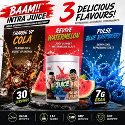 BAAM!!™ INTRA JUICE × HANAYAMA (30 Servings) | Intra-Workout Hydration, Recovery • BCAA, Glutamine & Electrolyte Support
