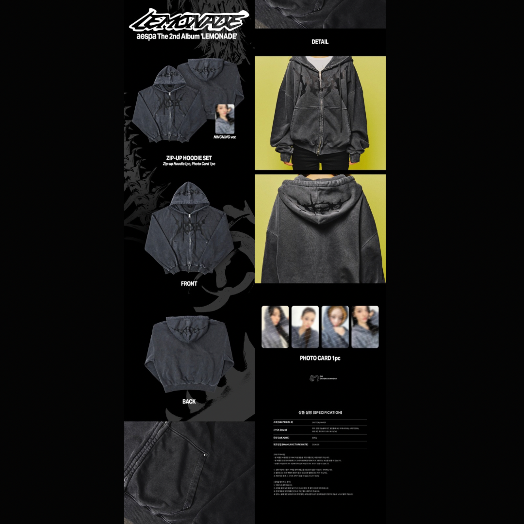 aespa - ZIP-UP HOODIE SET FREE SIZE / 2026 aespa WEEK - MAKE IT