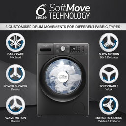 Whirlpool 8 Kg 5 Star Inverter Supreme Care Front Load Fully Automatic Washing Machine 