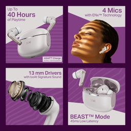 boAt Airdopes 219, 4Mics ENx, 40H Battery