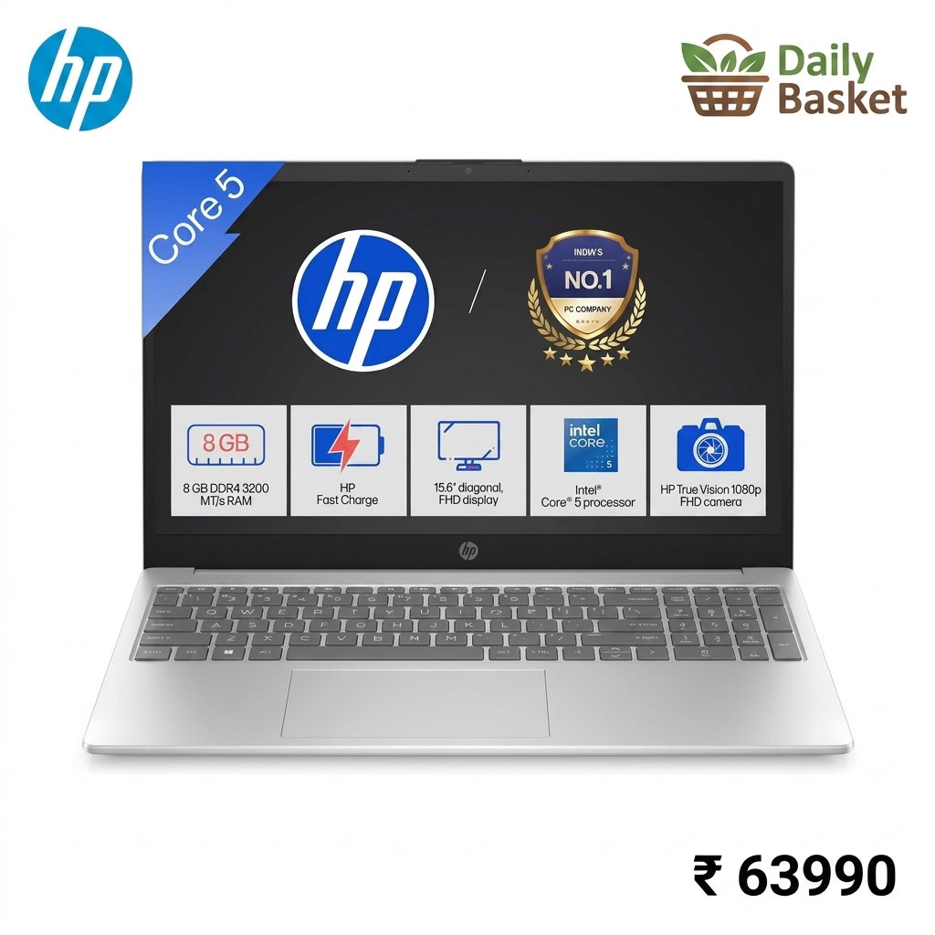 HP 15, Intel Core 5-Laptop (8GB DDR4,1TB SSD)