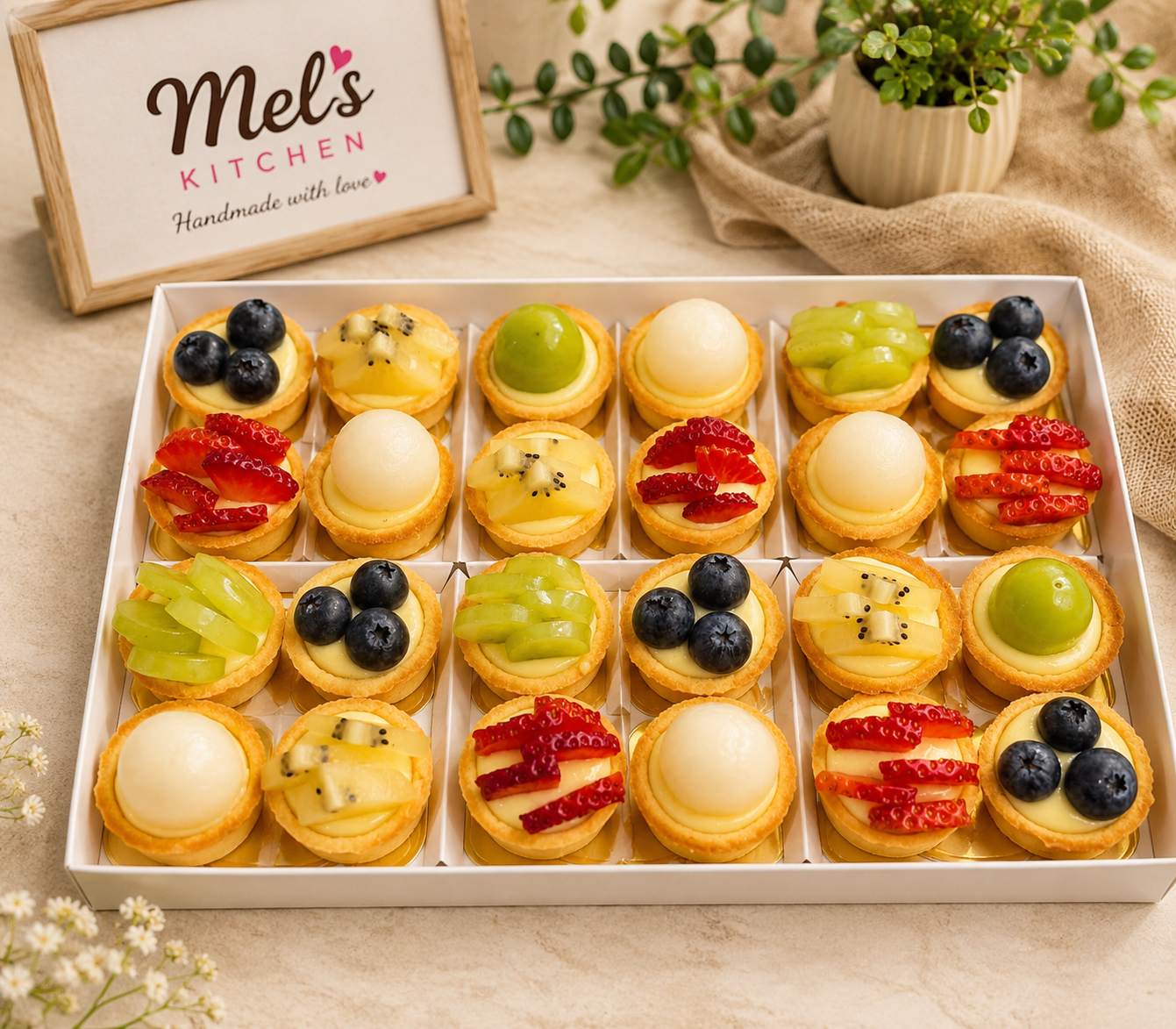 Assorted Fresh Fruit Tarts [24 or 36pcs]_1