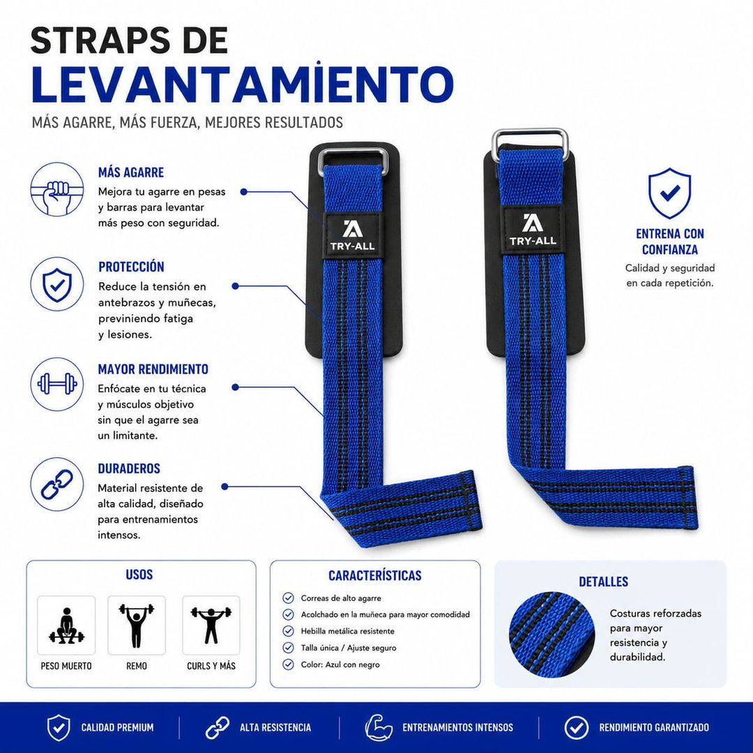 Straps de Levantamiento TRY-ALL