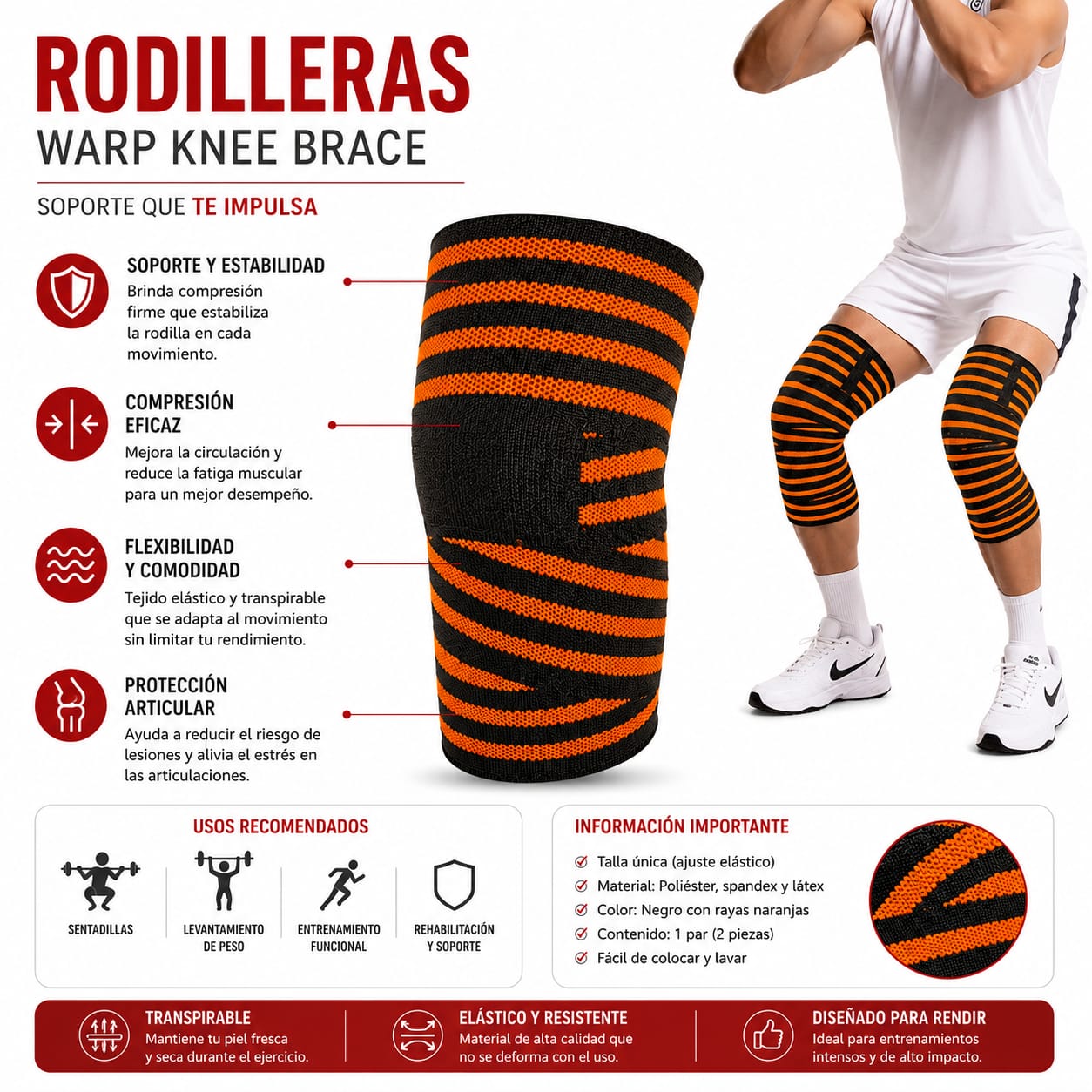 Rodilleras Wrap Knee Brace_2