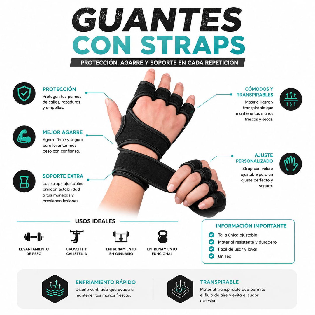 Guantes con Straps