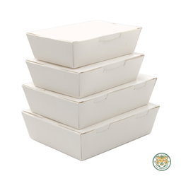 Paper Lunch Box / Small / White (RM0.1950/pc)