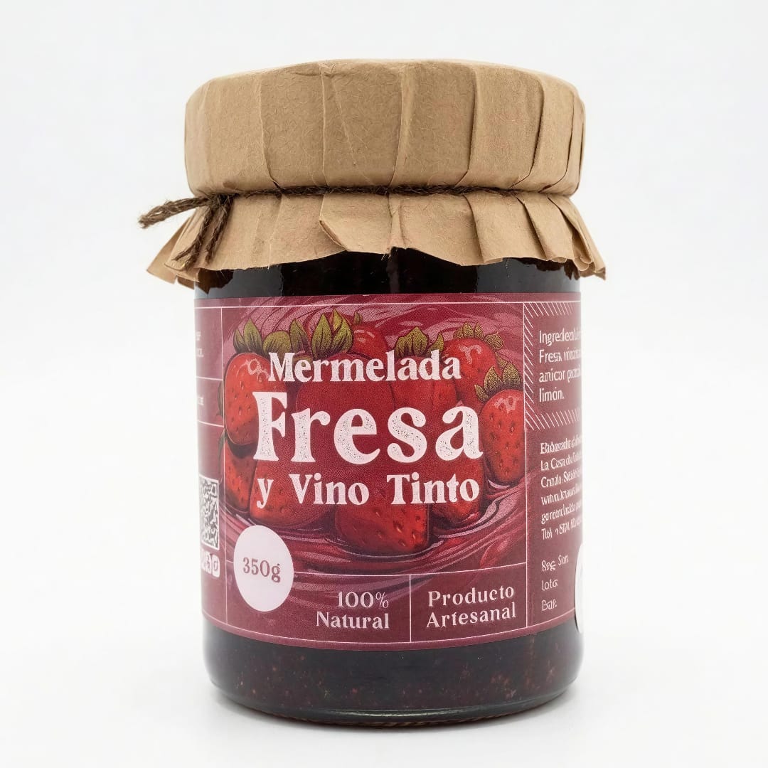 Mermelada de Fresa y Vino Tinto (350 g)