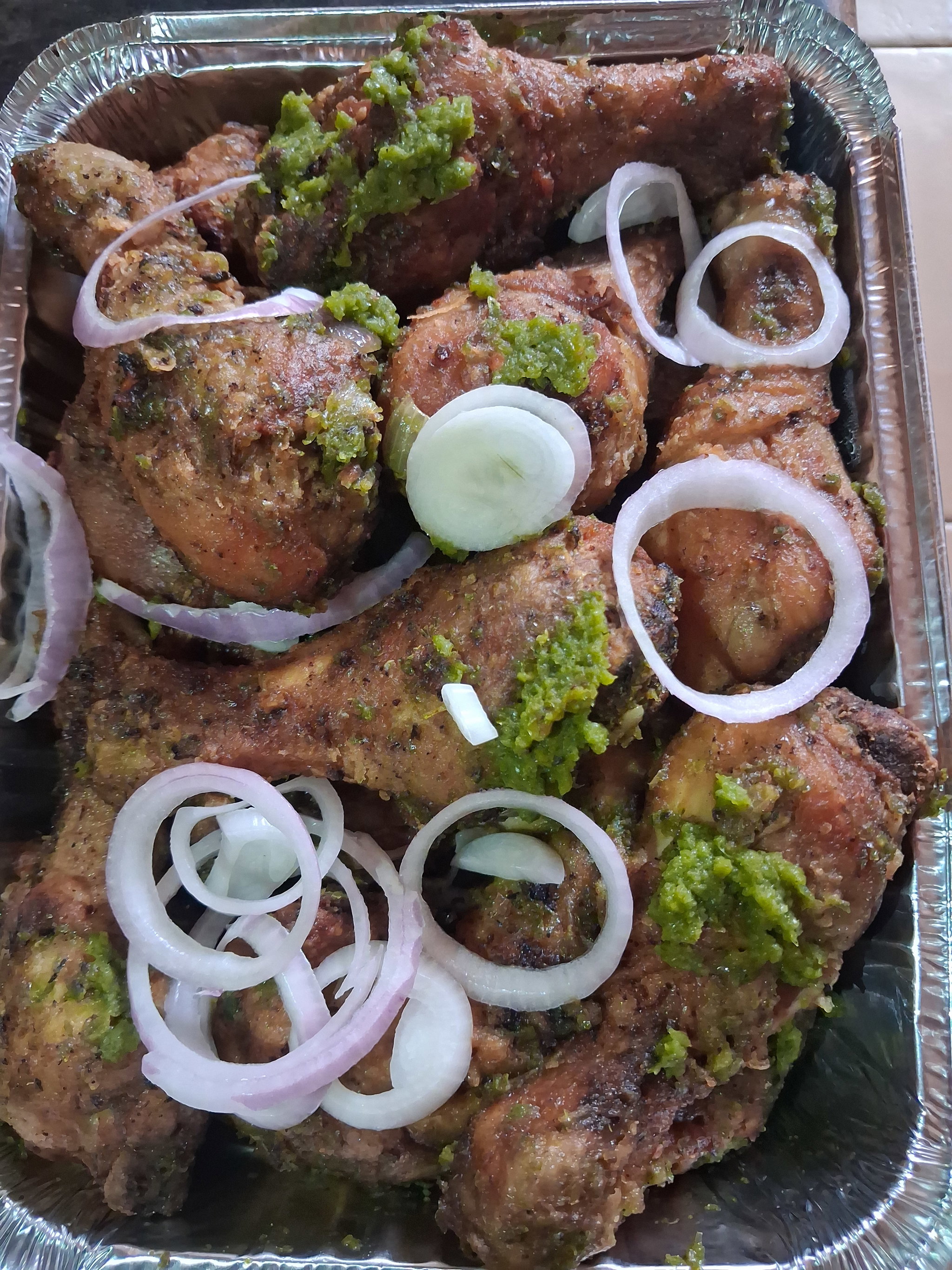 Peppered grilled and fried chicken _0