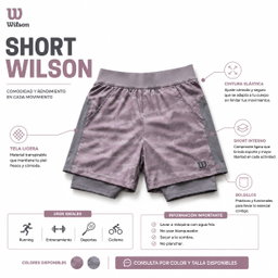 Short Wilson con Lycra Interna