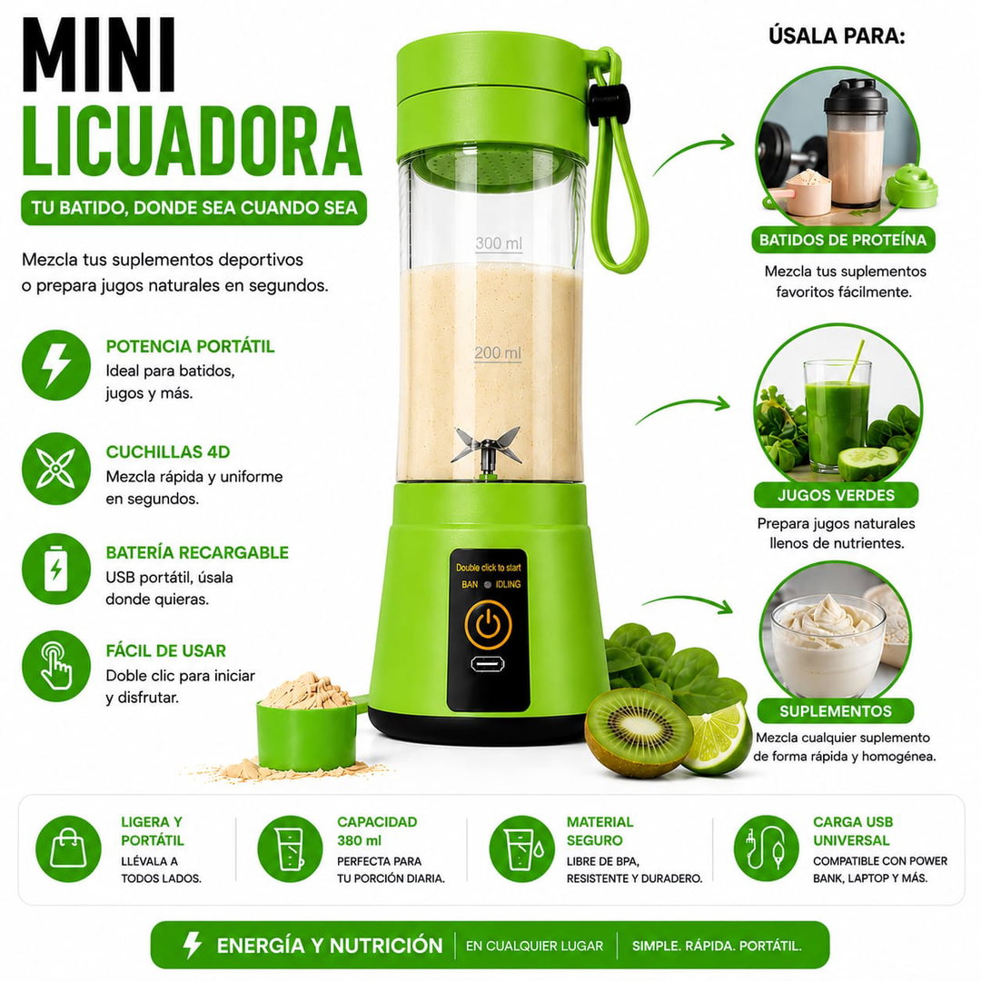 Mini Licuadora Portátil