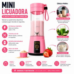 Mini Licuadora Portátil