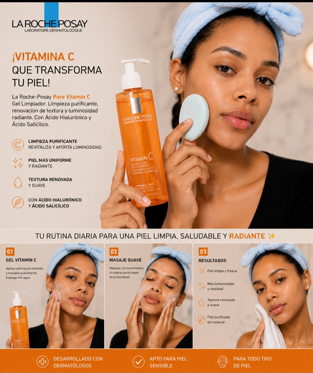 La Roche-Posay Gel Limpiador Vitamina C