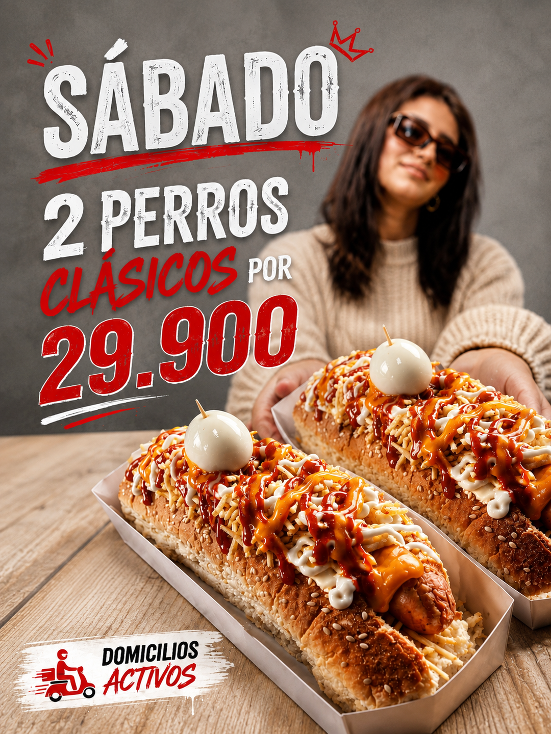 2 Hot dogs clásicos individuales 