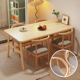 MODERN DINING TABLE CHAIR SET - 120CM +4 (MEJA MAKAN)