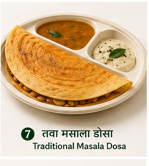 तवा मसाला डोसा / Traditional Masala Dosa