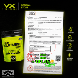 VITAXTRONG 100% Glutamine [300g / 500g / 1kg] – Faster Muscle Recovery, Repair & Immune Boost [VX]