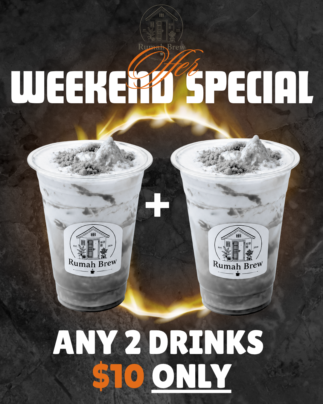 RUMAH BREW WEEKEND SPECIAL *2 DRINKS $10 ONLY*