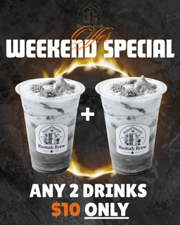 RUMAH BREW WEEKEND SPECIAL *2 DRINKS $10 ONLY*