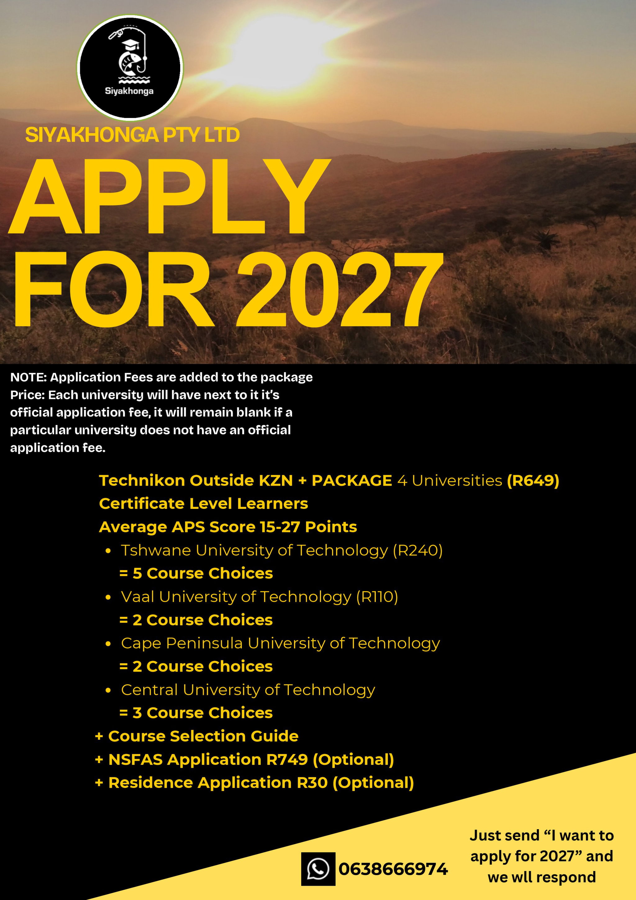 TECHNIKON OUTSIDE KZN + PACKAGE_0