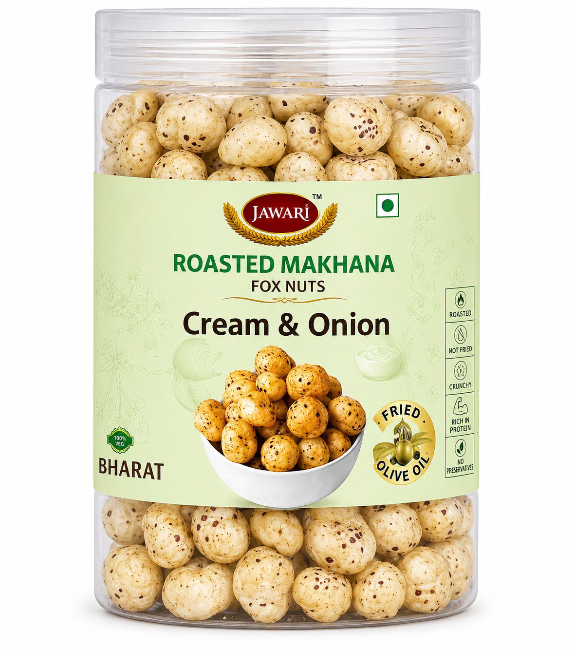 Makhana Cream & Onion | Flavored Fox Nuts