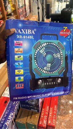 WAXIBA MINI FAN AND MUSIC PLAYER