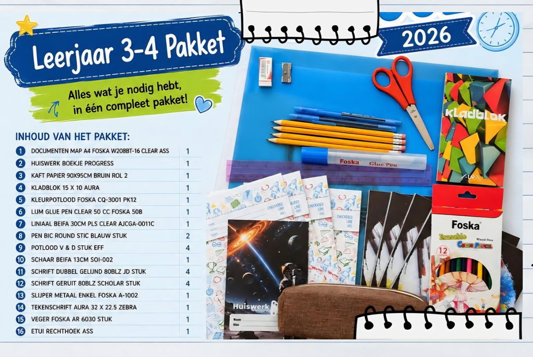 Schoolpakket Leerjaar 3 & 4